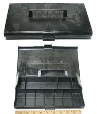 1972 Aurora AFX Thunderjet T-Jet G G-PLUS HO Slot Car BLACK PIT KIT Carry Case