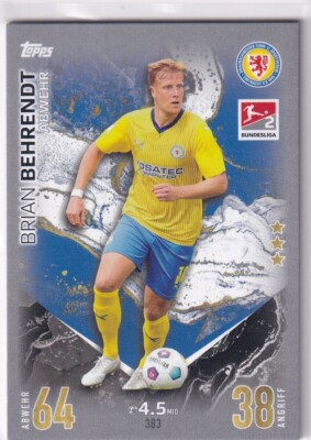 Topps 2023/2024 Match Attax Bundesliga 23/24 Karte Nr. 383 Brian Behrendt