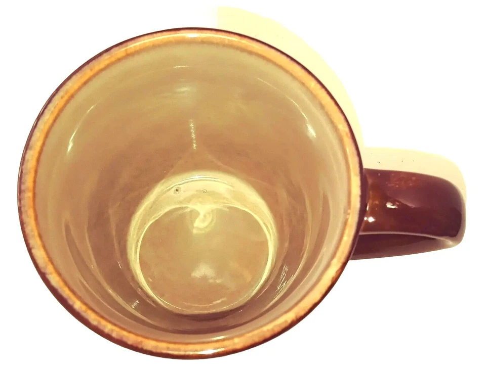 Taza de café de cerámica marrón OWL- Elite Couture de Gibson - 16 oz bonito detalle Foto 4 de 4