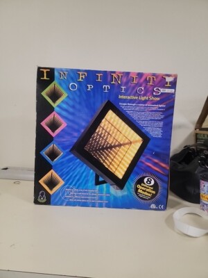 Can You Imagine Infinity Optics Interactive Light Show Mirror - Blue Frame 