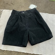 Vintage Shorts Womens 11/12 Suede Leather Pleated High Waisted Mom 90's Y2K Boho