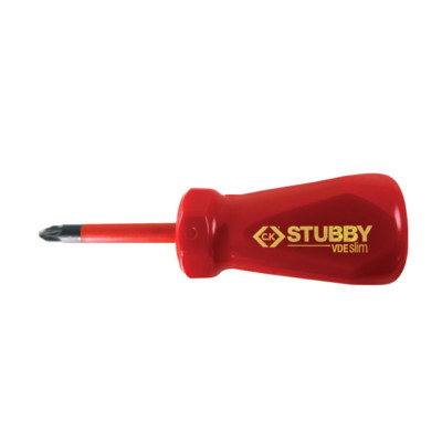CK Tools T48345-2 kurzer VDE schlanker isolierter 6 mm MOD2 Pozi Schraubendreher