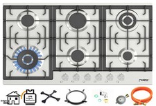 Phoenix PS-906L Gas Cooktop Stainless Steel Built-in Cooker 6 Burner P/H Gas