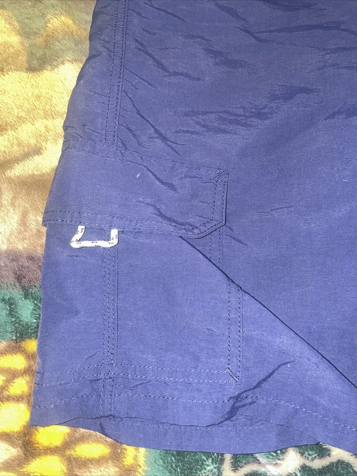 Wrangler Shorts Boys 16 Husky Navy Blue Quick Dry Cargo - Image 2 of 4