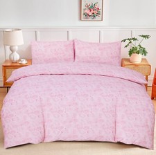 Luxury Floral Duvet Quilt Cover Reversible Bedding Set Single Double King Size