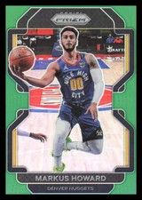 2021-22 Panini Prizm #218 Markus Howard Denver Nuggets Green Basketball Card