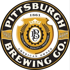 11.75in Round Pittsburg Brewing sign (2 sizes)