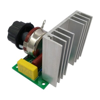 1PCS 4000W 220V AC SCR Motor Speed Controller Module Voltage Regulator
