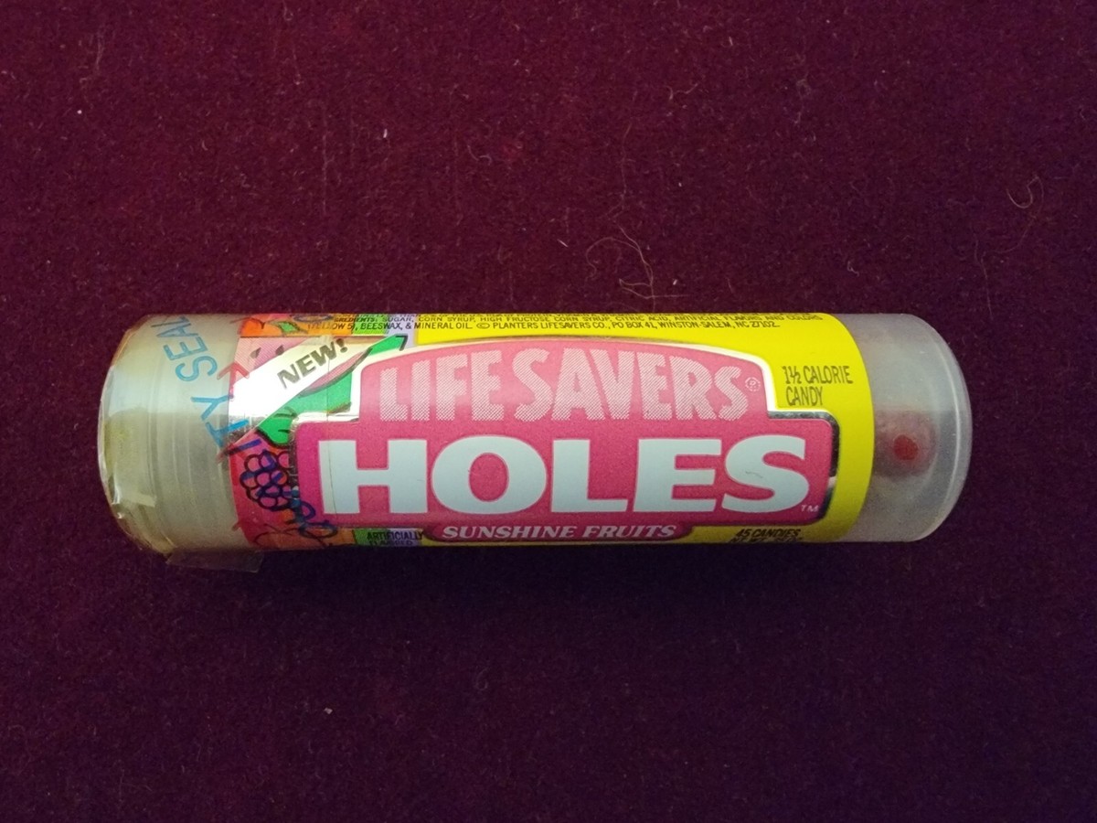 Life Saver Holes Rare Sealed Pkg. - Vintage Sunshine Fruits