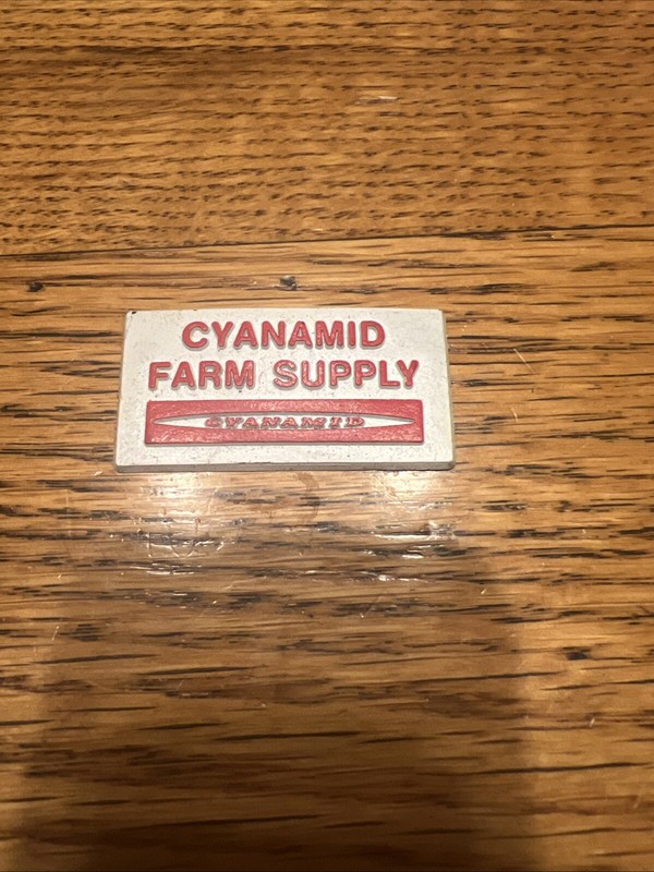 Vintage Cyanamid Farm Supply Collectible Advertising Magnet Used
