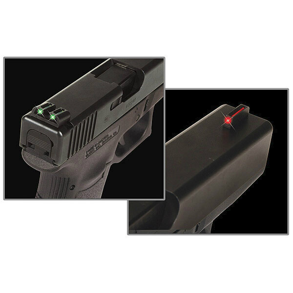 TruGlo Fiber Optic Sight Set-Red Front/Green Rear For Glock