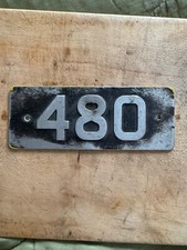 480 Devon General Tilling Group Bus Coach Fleet Number Chassis Plate Sign Badge