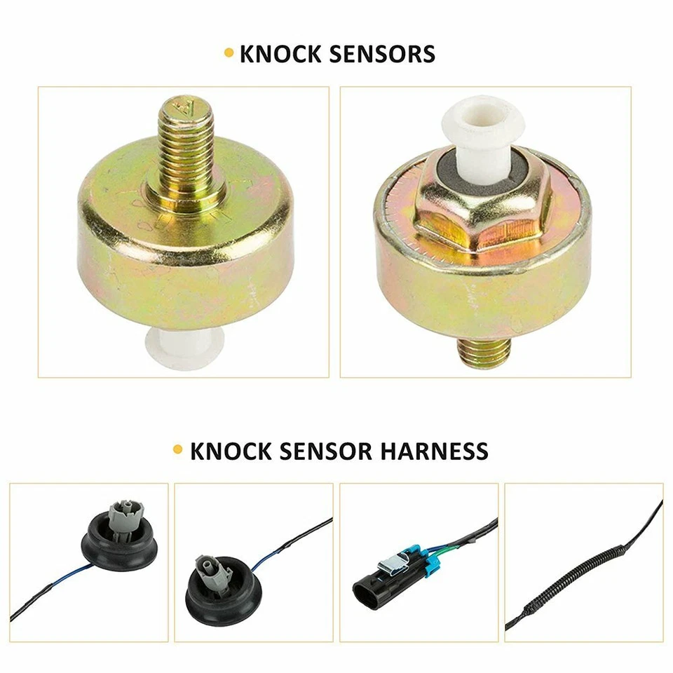 线束和双敲门传感器适用于雪佛兰 GM LS1 LS6 LQ9 4.8L 5.3L 6.0L 8.1L — 第 2/4 张图片