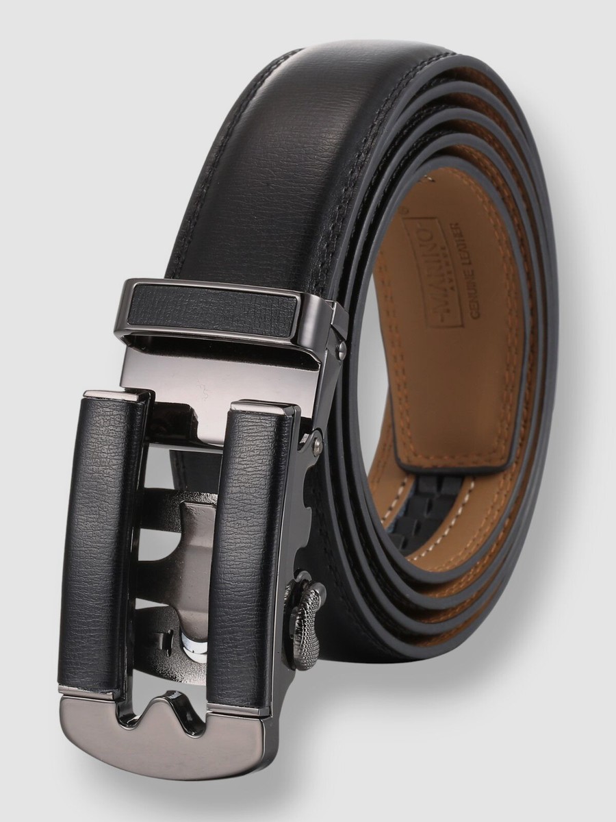 Mio Marino Men's Magnet Leather Ratchet Belt Mio Marino Men's Magnet Leather Ratchet Belt