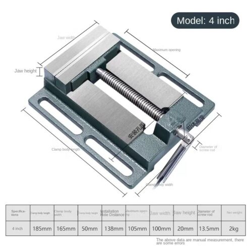 Mini-Bank-Schraubstock, Spanntisch, Flachbohrer, Presse, Schraubstock, CNC-Fräsmaschine, Werkzeugmaschine - Bild 15 von 19