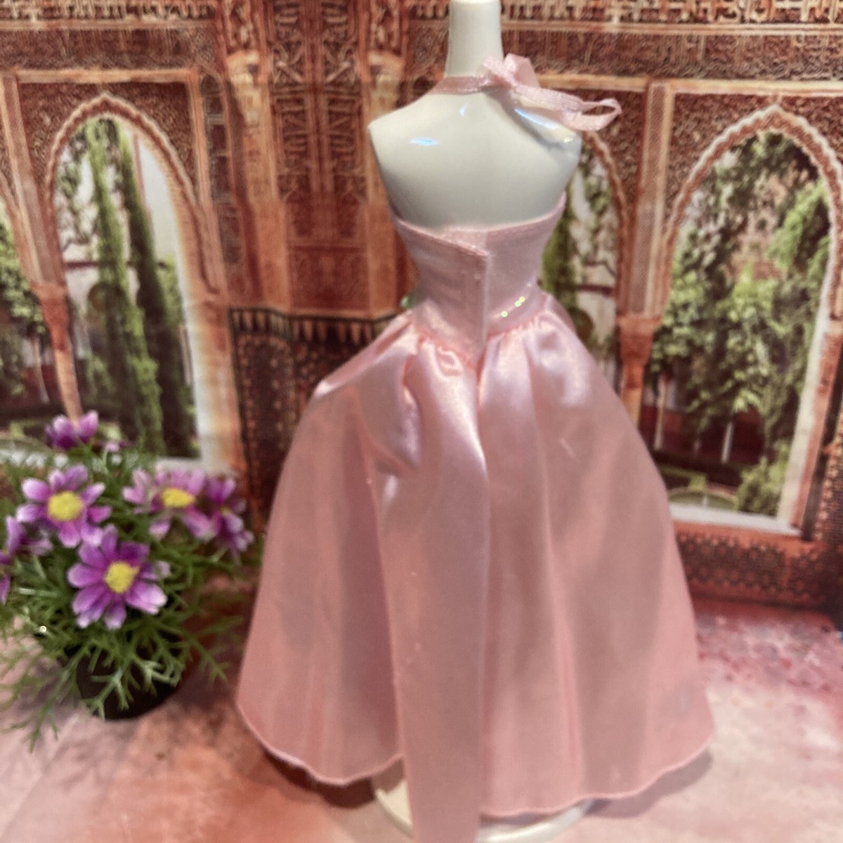 Barbie Princess Pink Satin Fantasy Date Special Occasion Dress Mattel  |  eBay