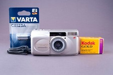Olympus Superzoom 80G Quartz Date Silver Edition 35mm Point Shoot Film Camera