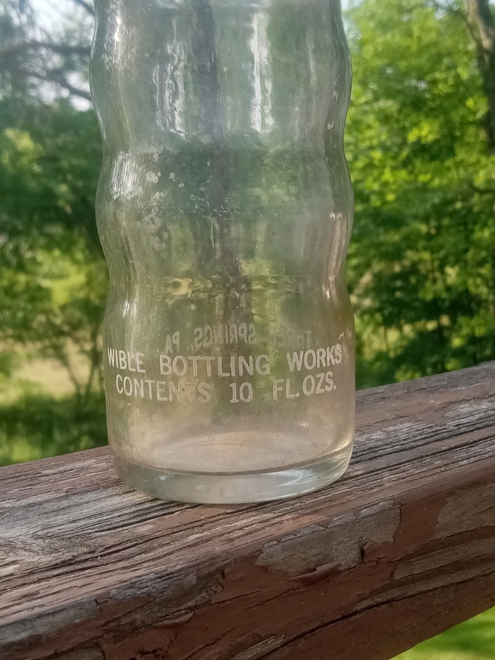 Vtg Wible Bottling Three Springs PA Nichol Kola 10oz Soda Bottle Pop
