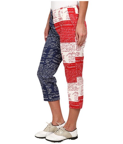Indepants Golf Capri Pants Patriotic 