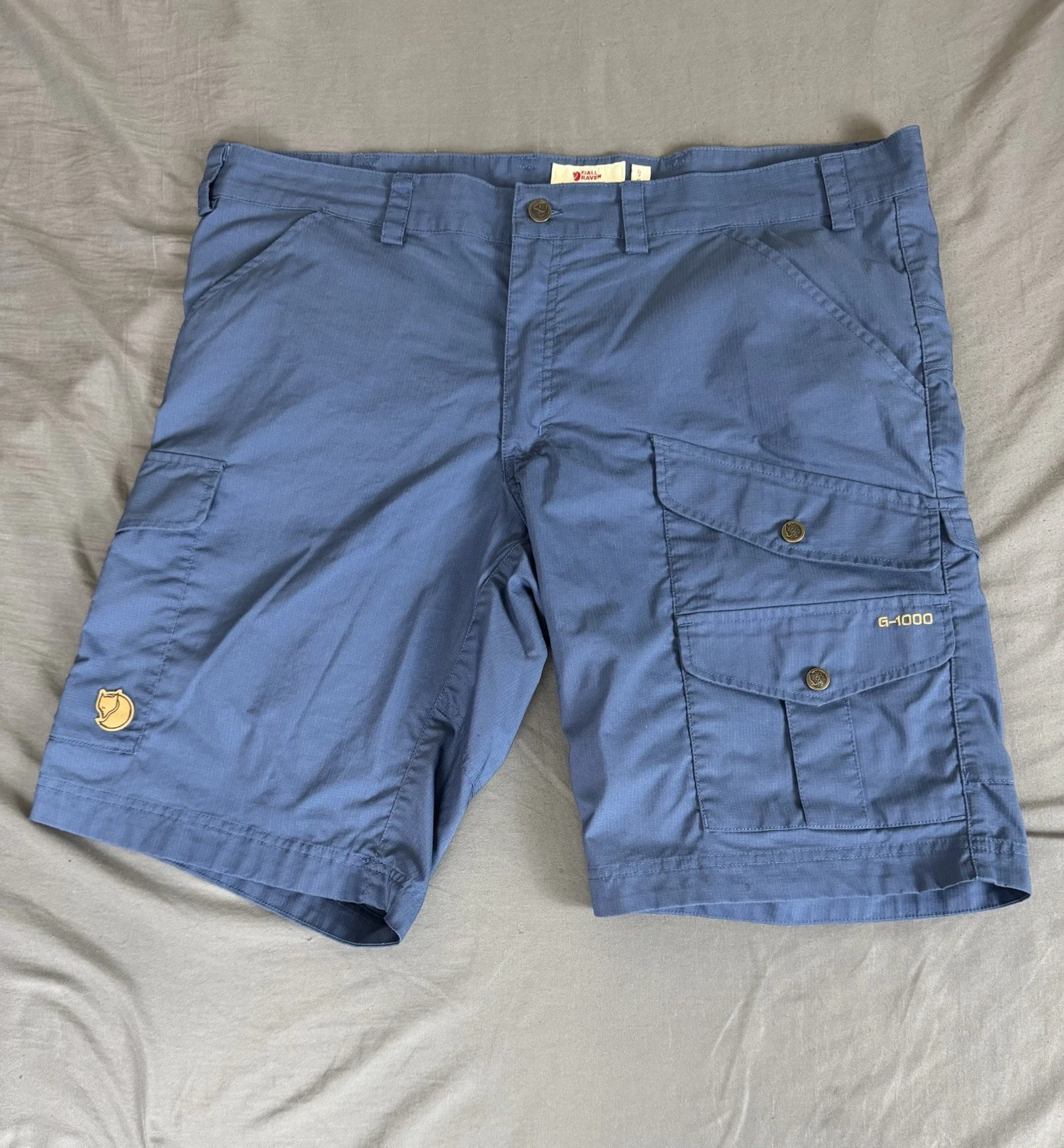Fjällräven Vidda Pro Lite Shorts Men’s 40 Blue G-1000 Cargo Hiking Outdoor 10.5”