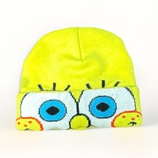 Nickelodeon SpongeBob SquarePants Yellow Boys' Knit Beanie Hat Lined Embroidered