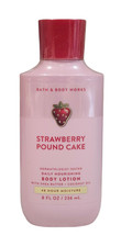 BRAND NEW BATH  BODY WORKS BODY LOTION STRAWBERRY POUND CAKE, 8 FL OZ