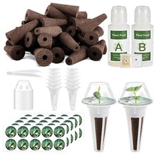 126 Piece Hydroponic Pods Kit: Grow Anything with 30 Grow Sponges, 30 Baskets... 0.21 per gallon