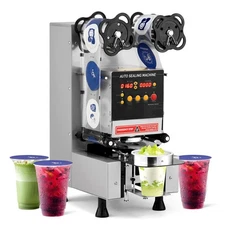 Electric Cup Sealing Machine, Fully Automatic Cup Sealer Machine 500-650 Cups/H