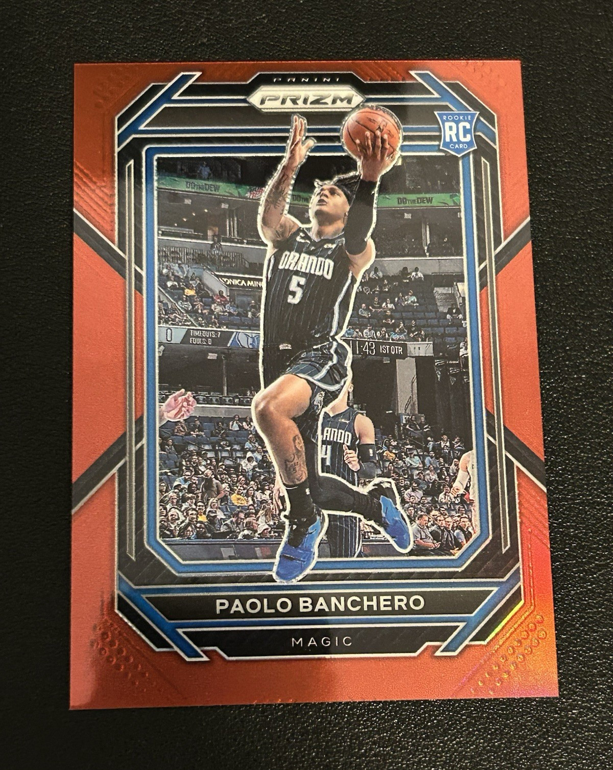 Panini 2022-23 Prizm Paolo Banchero Rookie Orlando Magic Red Prizm #249 299/299