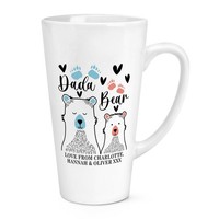 Personalisiert Dada BäR 483Ml Groß Latte Becher Tasse Vatertag Opa Geburtstag
