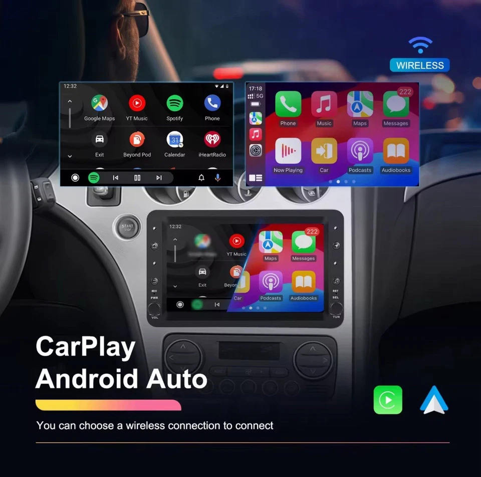 Autoradio 7” Android 15 Per Alfa Romeo 159 Spider Brera Carplay 4-64GB RDS USB - Immagine 3 di 4