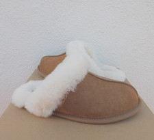 UGG SCUFFETTE II REGENERATE CHESTNUT SHEEPSKIN SLIPPERS, WOMEN US 10/ EUR 41 NEW