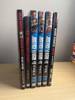Scott Snyder Justice League, Metal, Death Metal, Batman Who Laughs Deluxe HC Lot