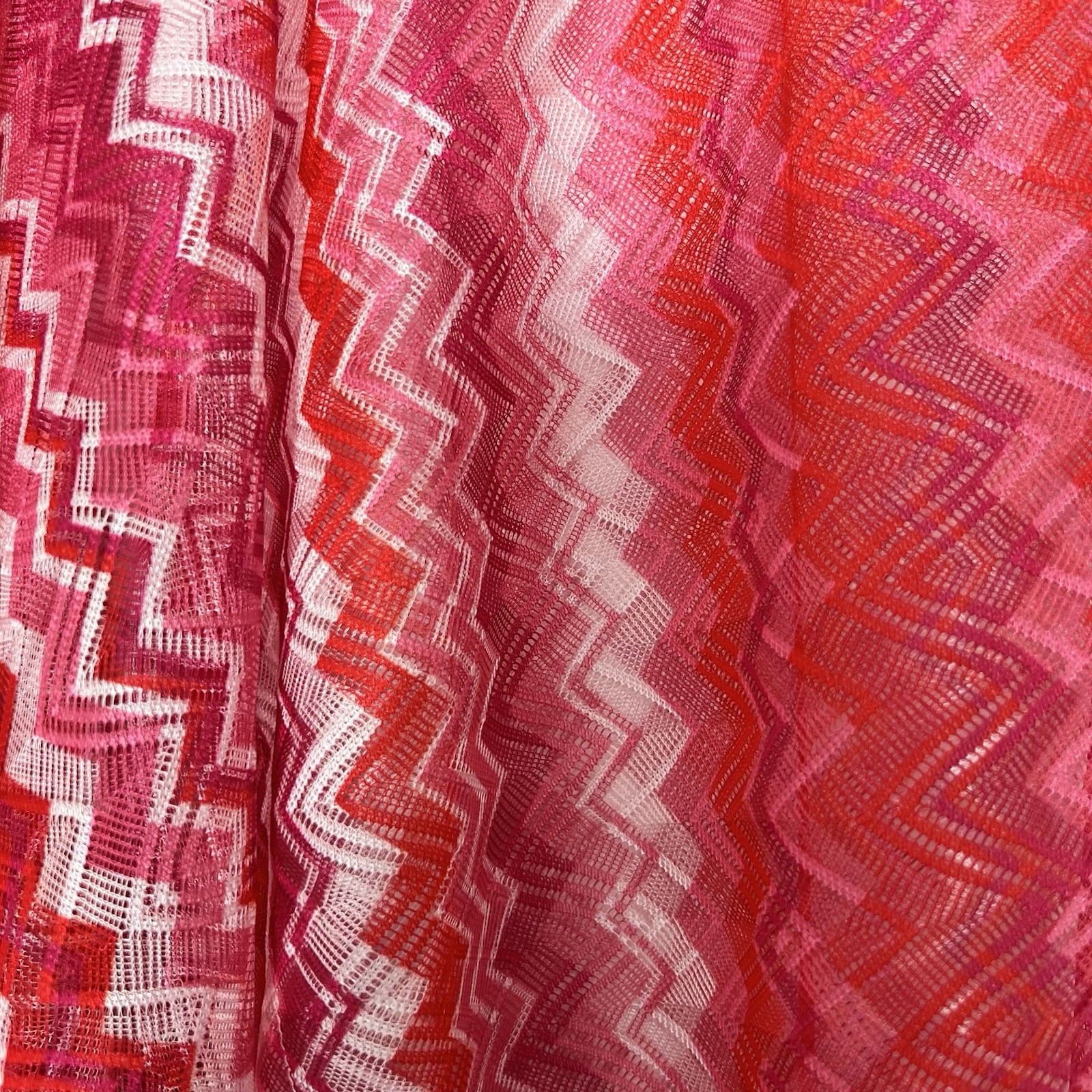 NWT Missoni Mare Zigzag Kaftan Cover Up Beach Dress Pink Multicolor Size M $760 image 6