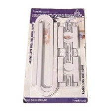 Baby Safety Sliding Child Cabinet Locks 4 Pack NEW