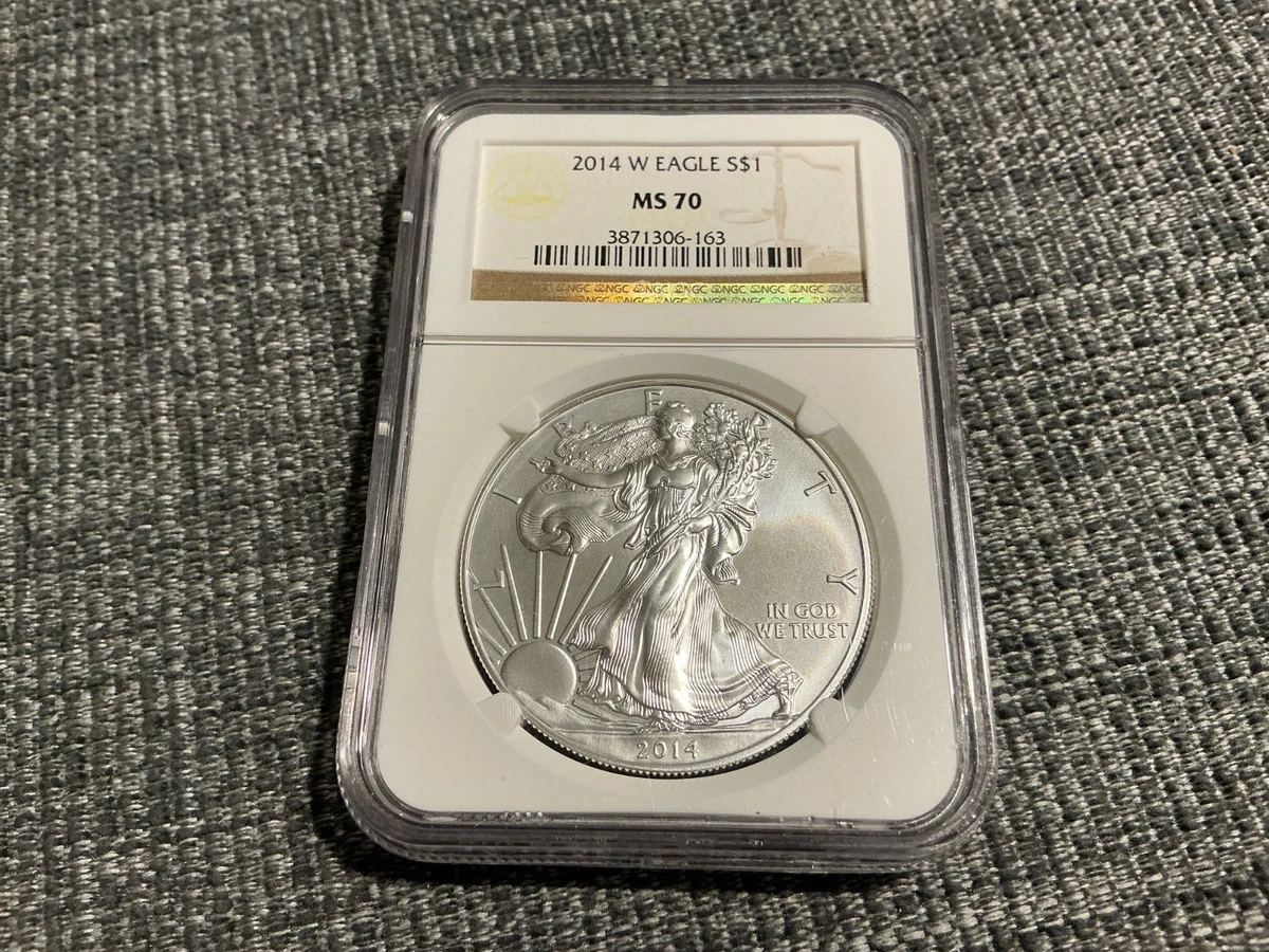 American Eagle MS 70 Graded 2014 Silver Bullion Coins for sale | eBay