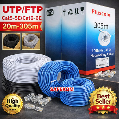 CAT6/5 Kabel extern Outdoor FTP/UTP Netzwerk Ethernet LAN Bulk 50-305m Posten UK