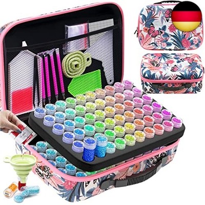ARTDOT 5D Diamond Painting Zubehör Boxen, 120 Stück Diamond Painting koffer für 