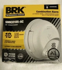 BRK First Alert SMICO105-AC Hardwired Smoke & Carbon Monoxide Detector Mfg9/2025