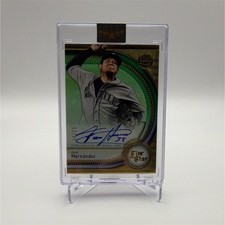 Topps 2025 Five Star Félix Hernández Autograph Green 6/15 Mariners FSA-FH