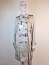 NWT RED VALENTINO BEIGE COTTON BUTTONS DOUBLE BREASTED BOW TRENCH COAT 42 895