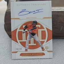 Panini National Treasures Cedric Mullins Autograph Holo Gold /25 S-CM Orioles