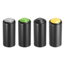 4PCS Battery Cover Mic Battery Screw on Cap Gray Yellow Green Black