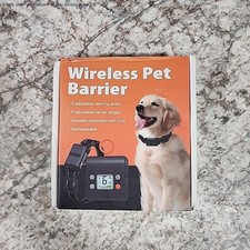 FLYSPEAR Wireless Pet Barrier For Dogs With Adjustable Levels and USED