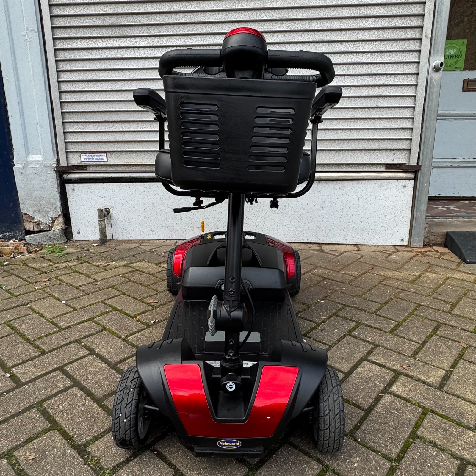 Ableworld Jolly Boot 4mph Travel Mobility Scooter Red with Charger Basket Manual photo 16