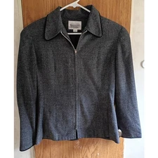 Vintage Express Tailleur USA Blzr Power Dressing Corporate Minimalist Sz 1/2