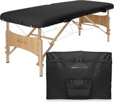 Basic Portable Folding Massage Table Black