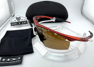 OAKLEY M FRAME FMJ RED GOLD IRIDIUM STRIKE VENTED FULL METAL JACKET SUNGLASSES