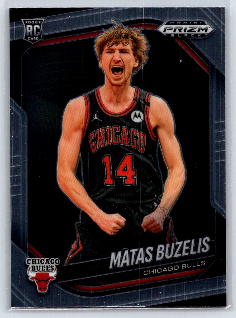 2024-25 Panini Prizm Black Matas Buzelis #41 RC Chicago Bulls