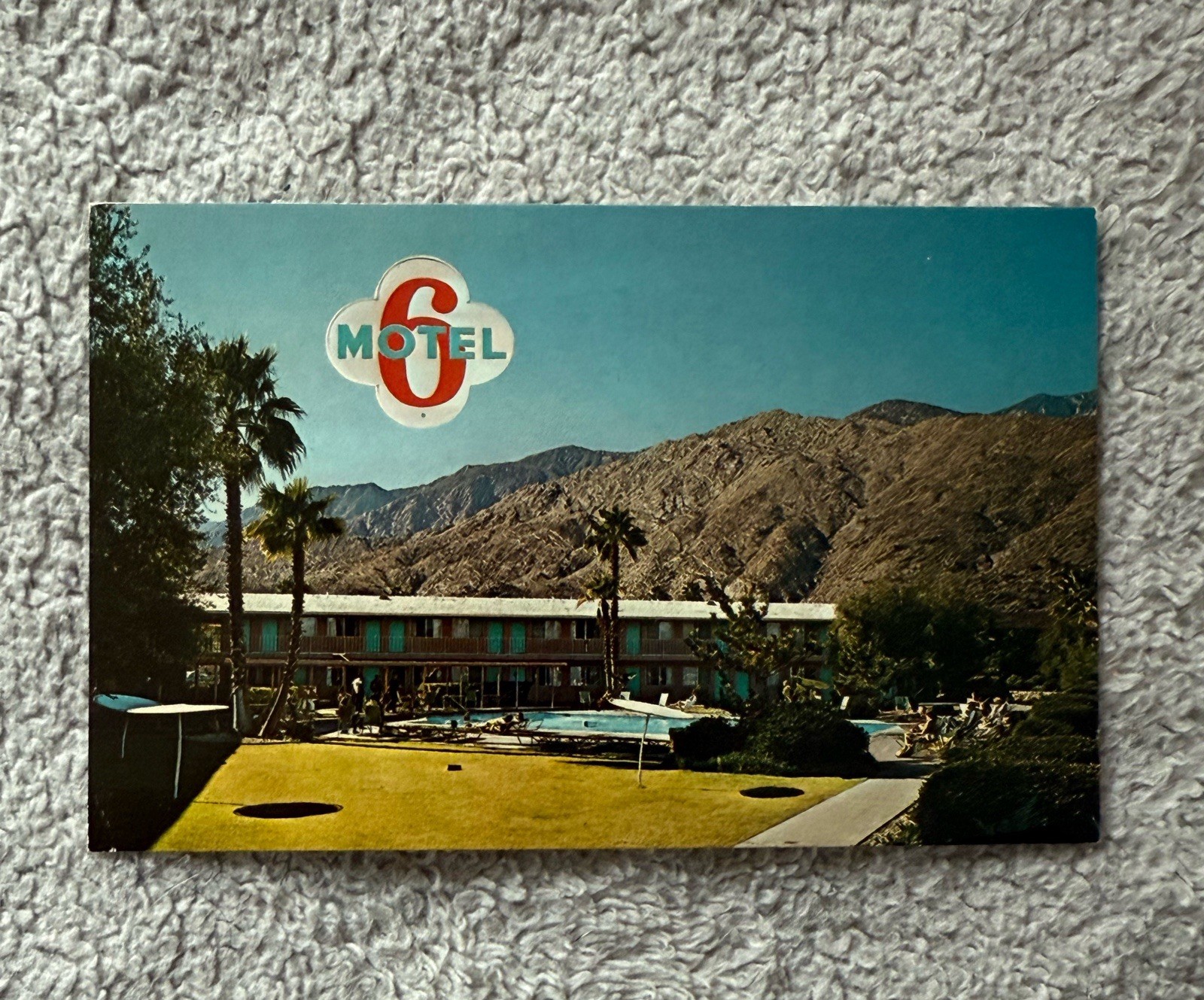 Vintage 1950’s Palm Springs Motel 6 Postcard Unused